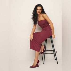 REFORMATION Bebe Knit Strapless Maxi Dress
